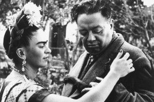 Frida e Diego fotografati da Wllace Marly nel 1944.