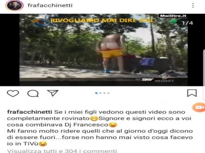 Francesco Facchinetti e i video di gioventù, la moglie: 'Voglio il divorzio'