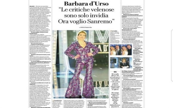 Barbara d'Urso verso Sanremo: 'Vorrebbero essere al posto mio'