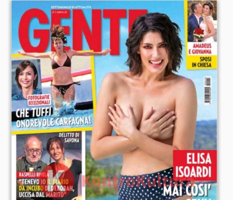 Elisa Isoardi foto bollente in topless: la conduttrice fuori controllo su 'Gente'