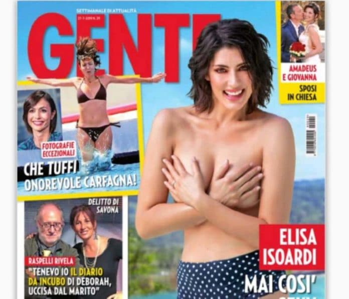 Elisa Isoardi in topless: la conduttrice fuori controllo su 'Gente'