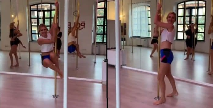 Chiara Ferragni pole dance
