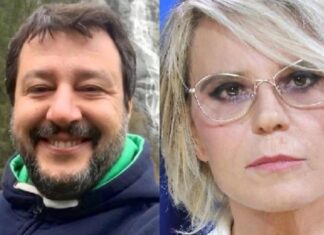 Maria De Filippi e Matteo Salvini