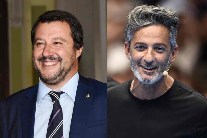 Fiorello e Matteo Salvini