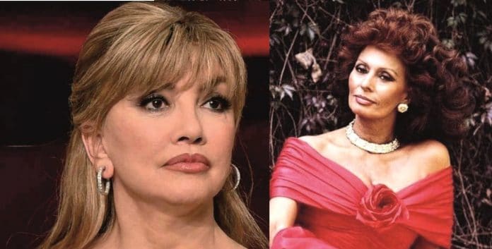 Milly Carlucci e Sophia Loren